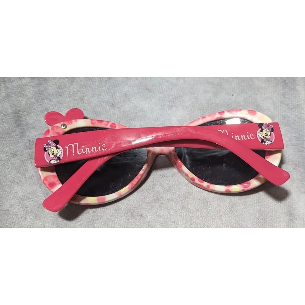 Kids Pink And Yellow Minnie Mouse Sunglasses